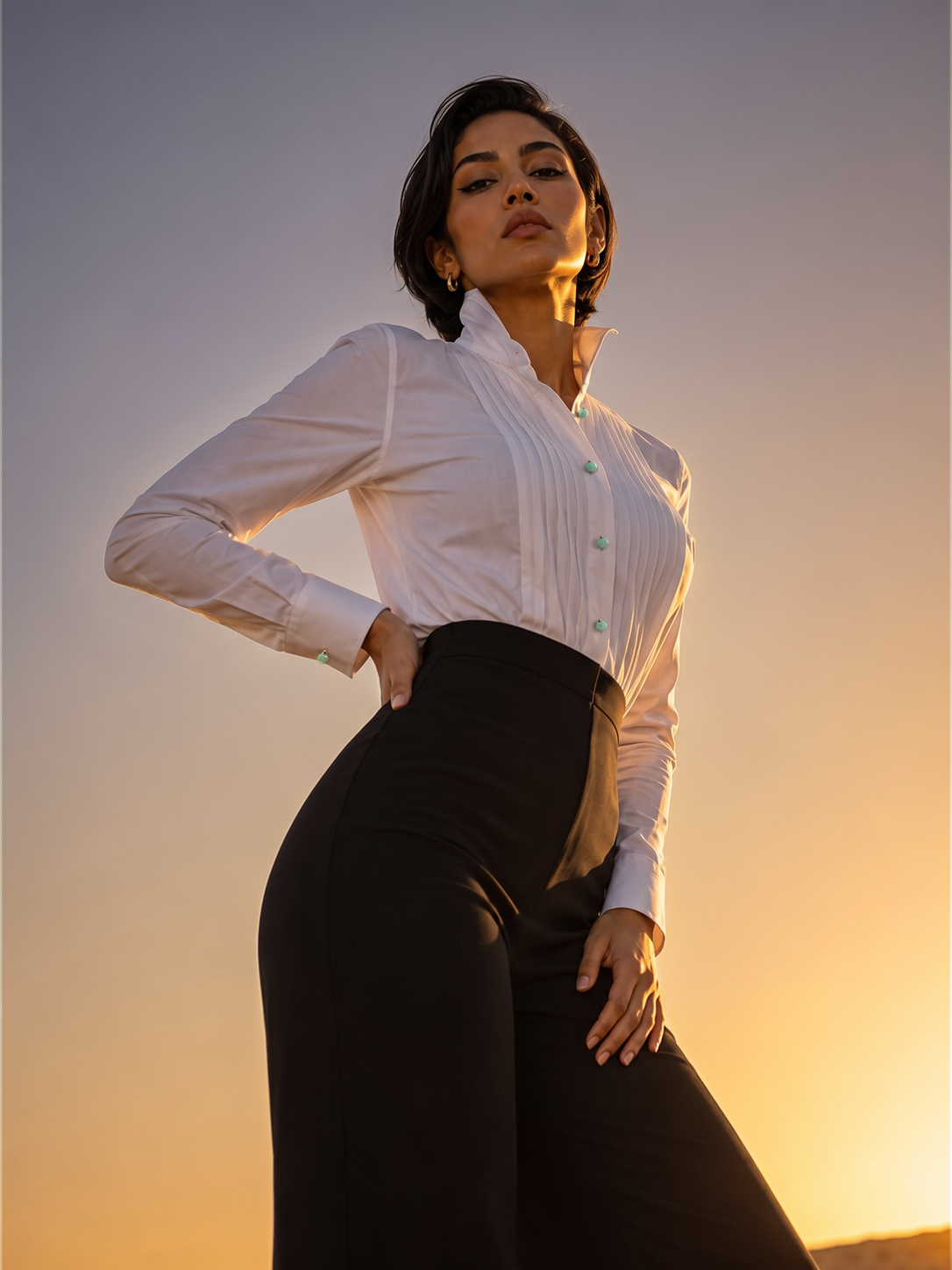 Pleated Shirt