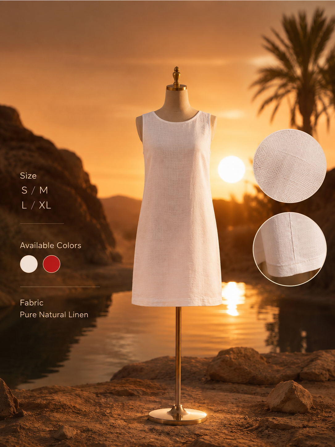 Linen Short Dress